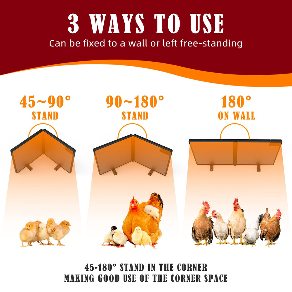 PETNF Chicken Coop Heater showing LED display temperature settings