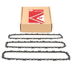 PETOX 14 Inch Chainsaw Chain 3-Pack front view with packaging