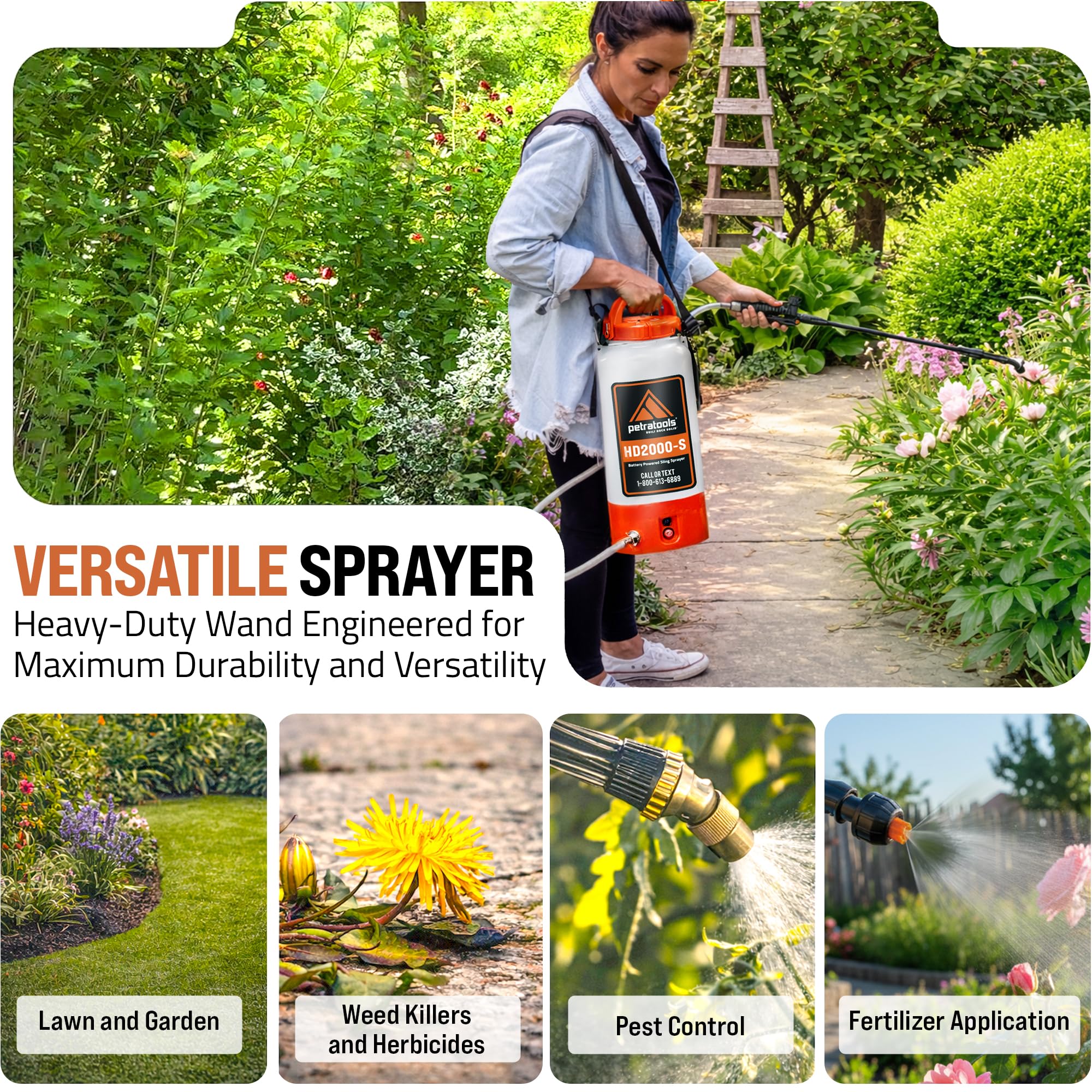 Petra HD2000-S sprayer with four nozzles