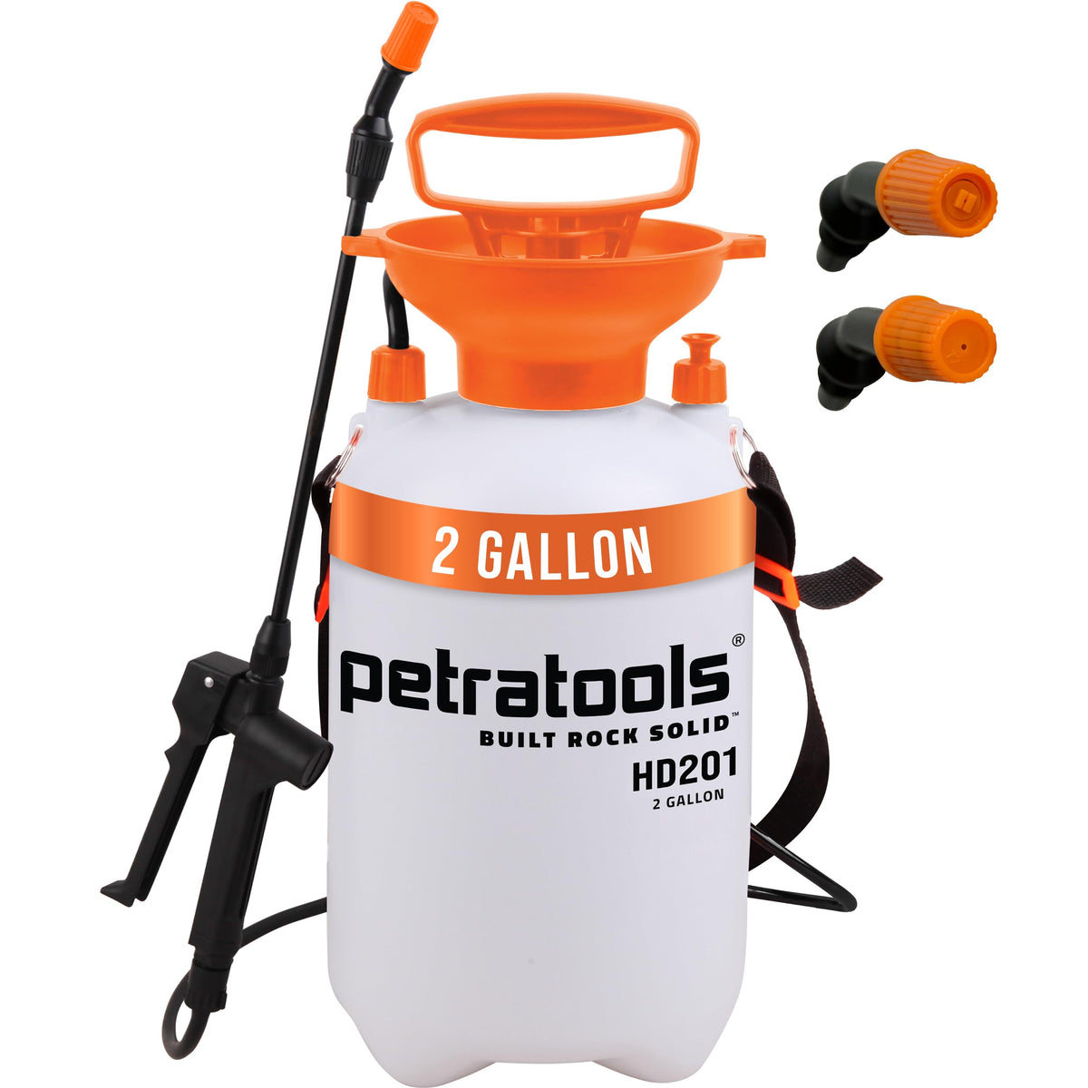 Petra HD201 Garden Pump Sprayer orange model front view