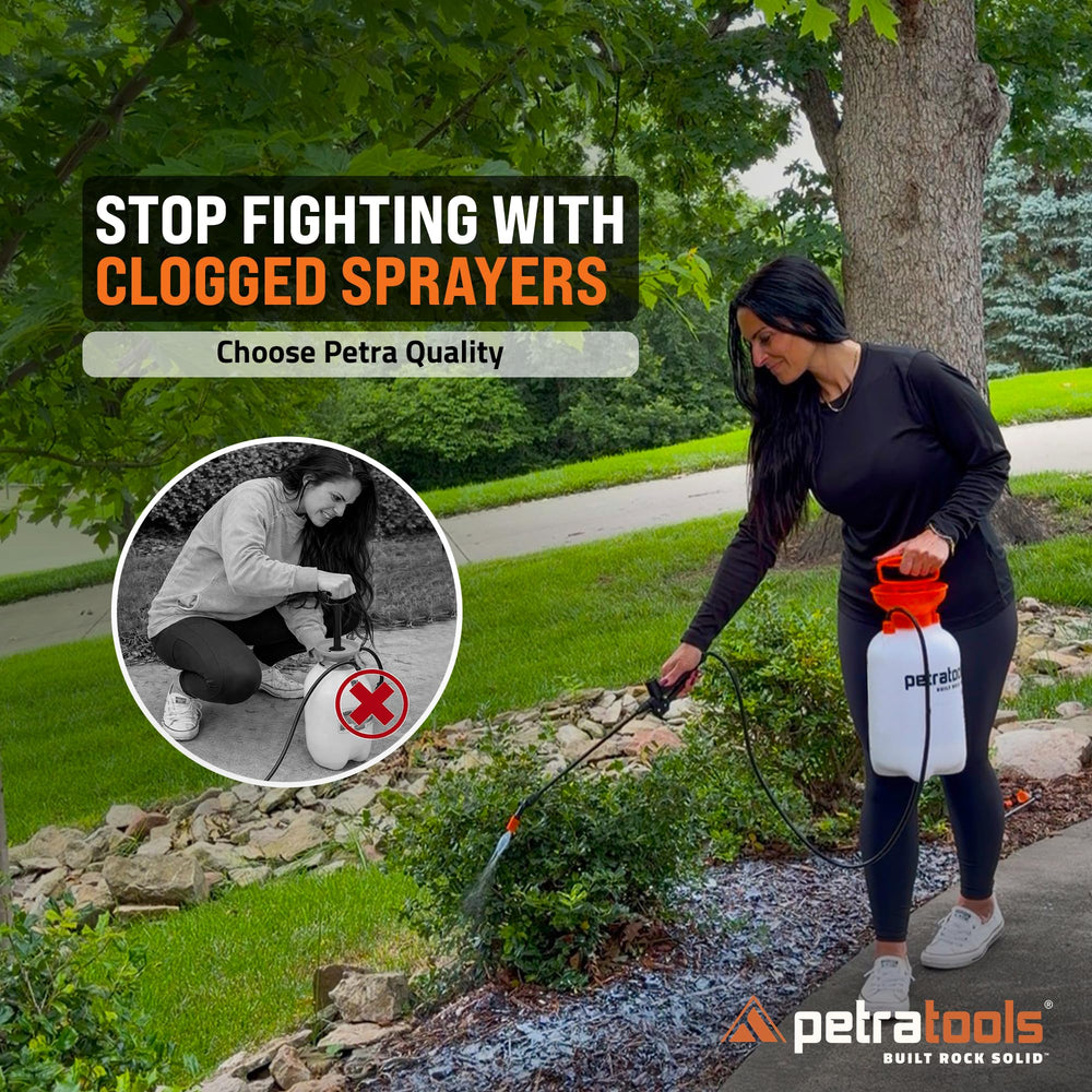 Petra HD201 Garden Pump Sprayer with fan tip nozzle