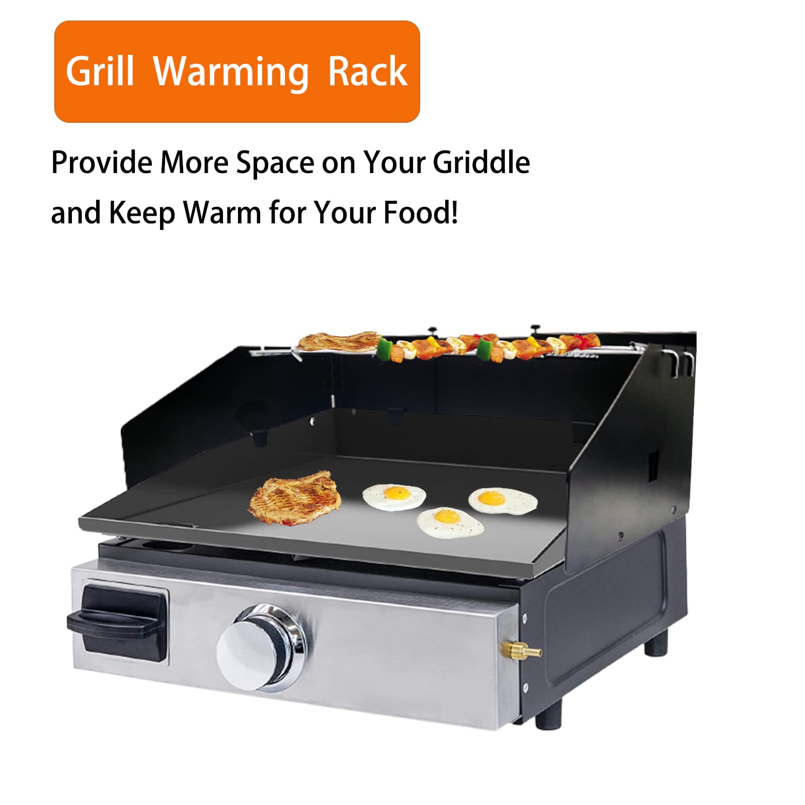 Petrirufun Warming Rack with food on top