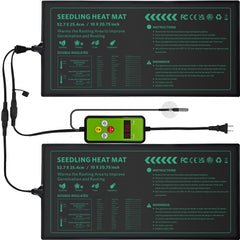 PETZOOKA Seedling Heat Mat front view with temperature control