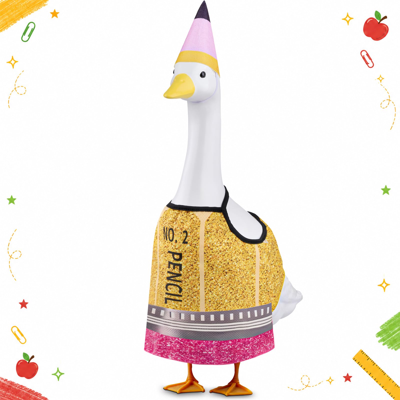 Pextian 23-inch Goose Outfit with matching hat, pencil design