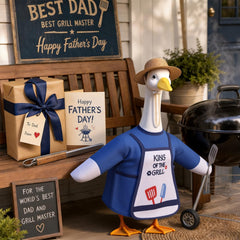 Pextian BBQ Porch Goose Outfit straw hat detail