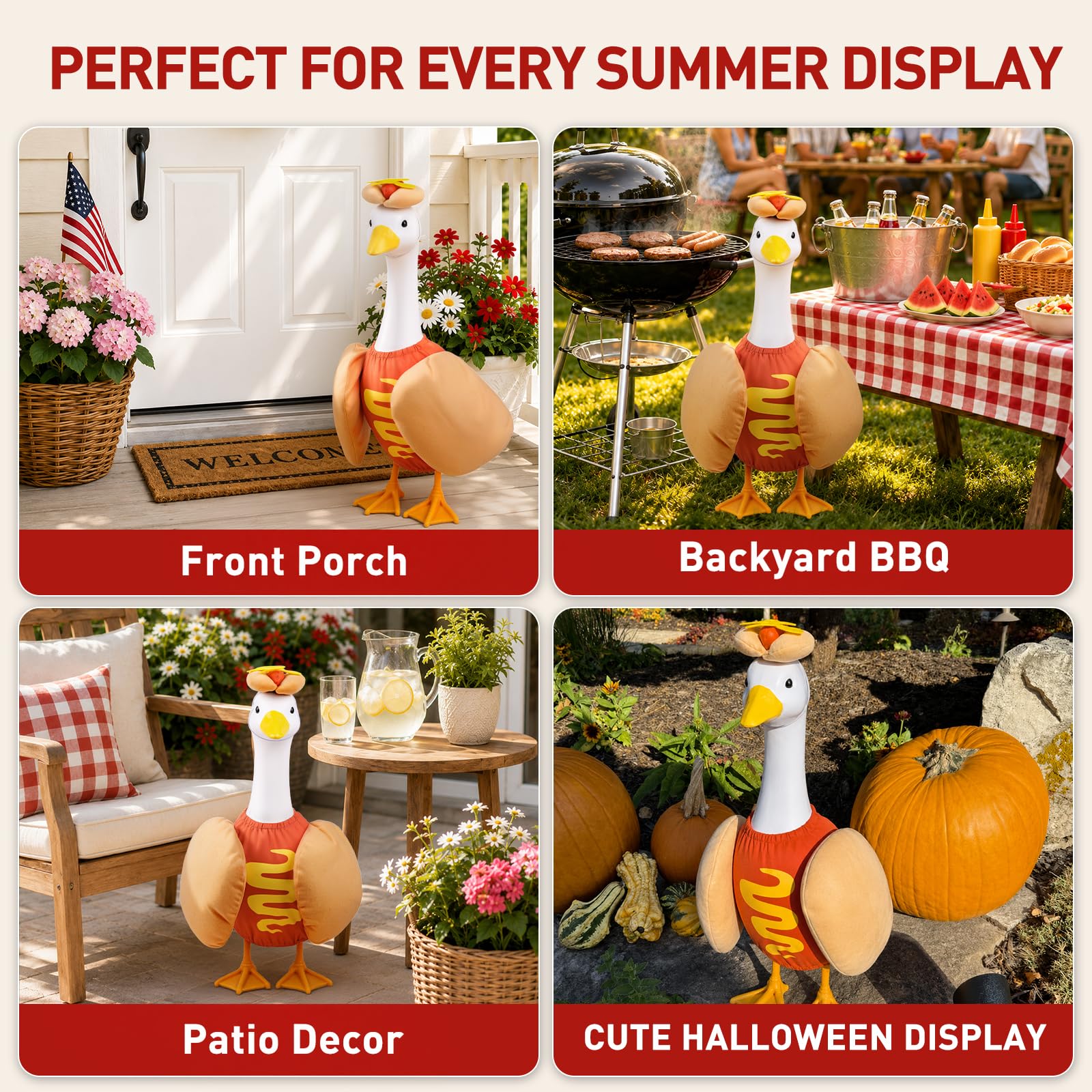 Pextian Goose Costume with vivid mustard accents