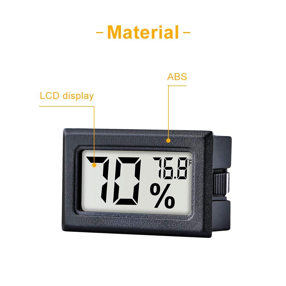Pgzsy Mini Digital Thermometer Hygrometer in a greenhouse