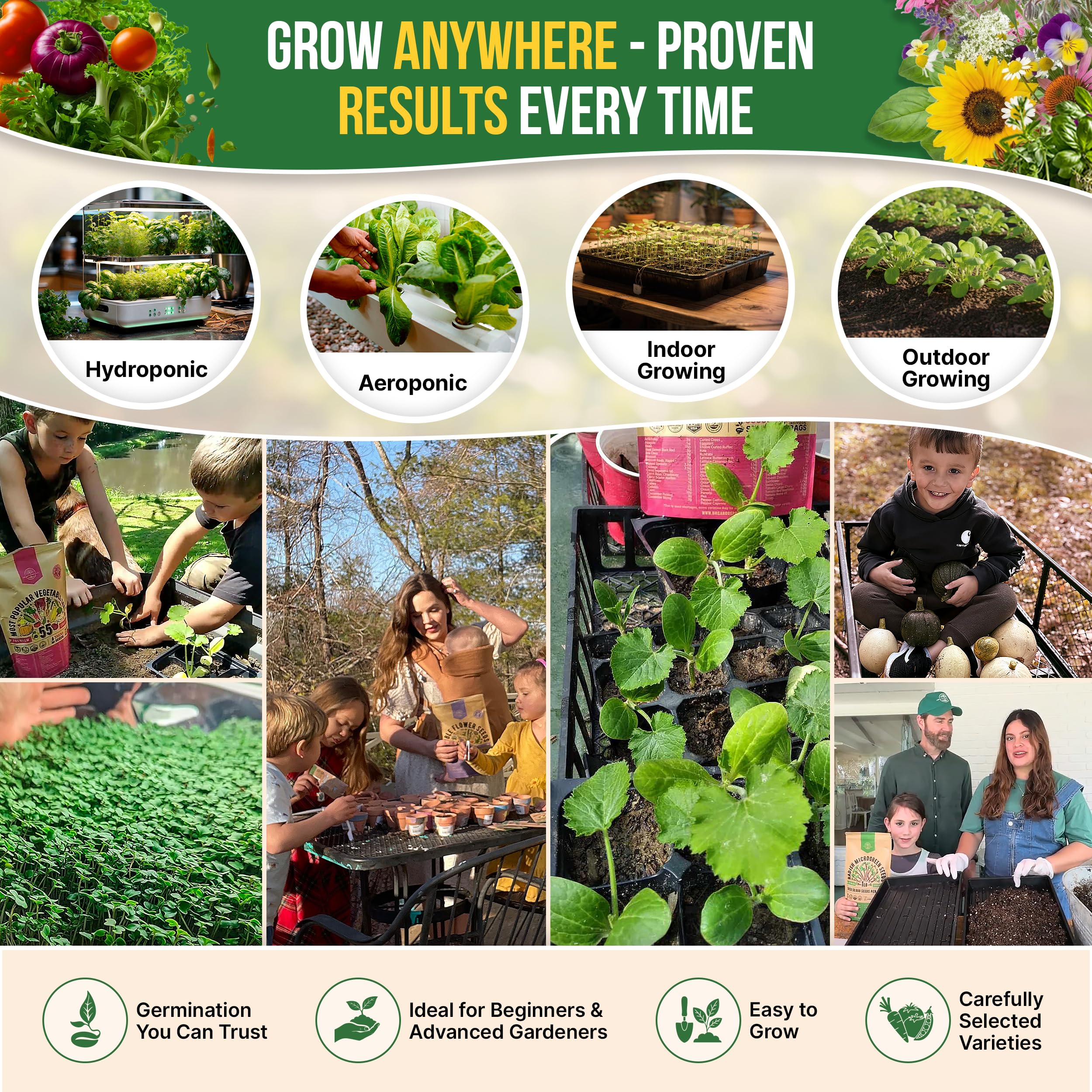 pH test strips included in gardening kit