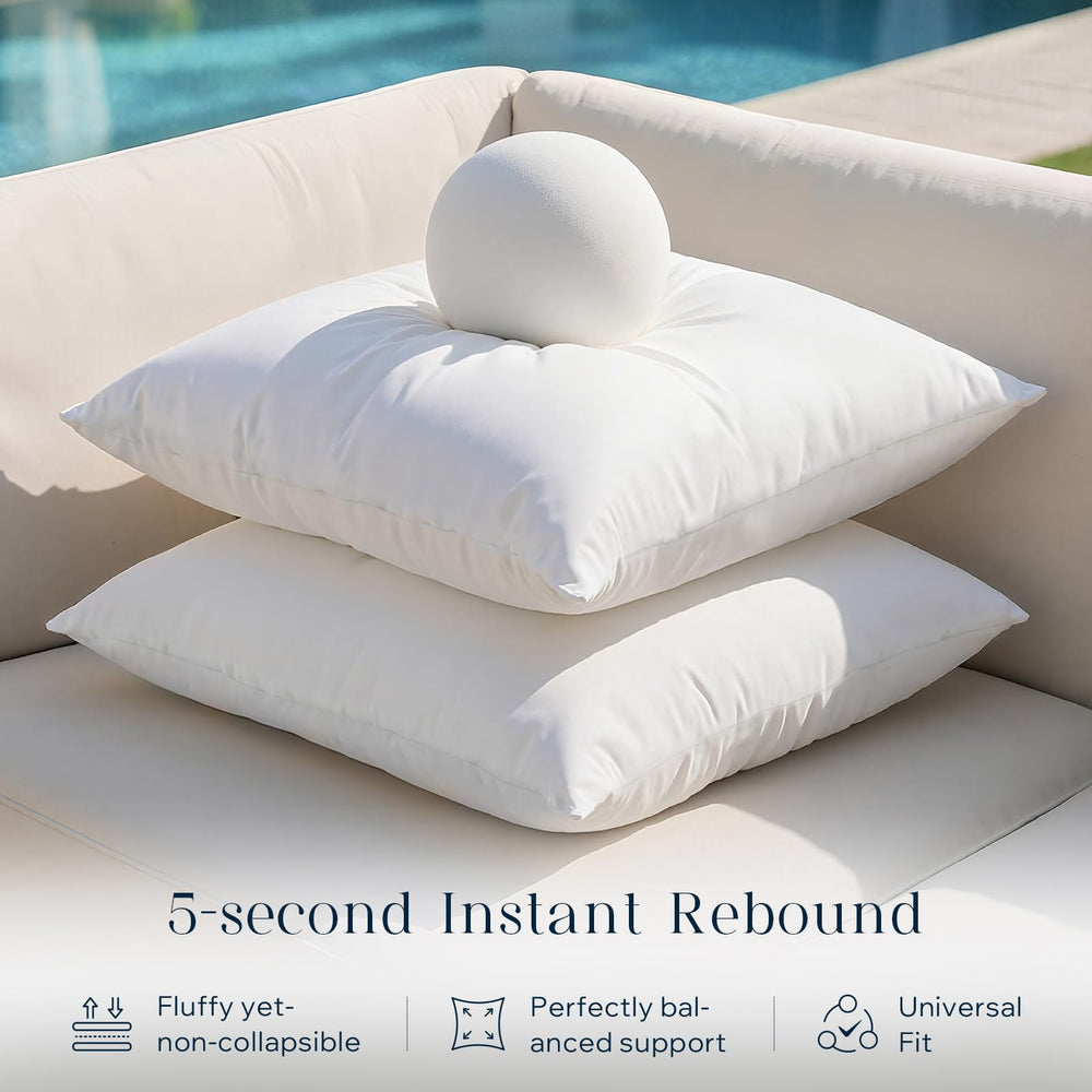 Phantoscope 18x18 pillow insert in outdoor setting