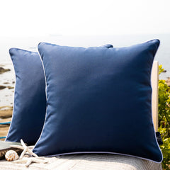 Phantoscope dark blue outdoor waterproof pillow cover front view