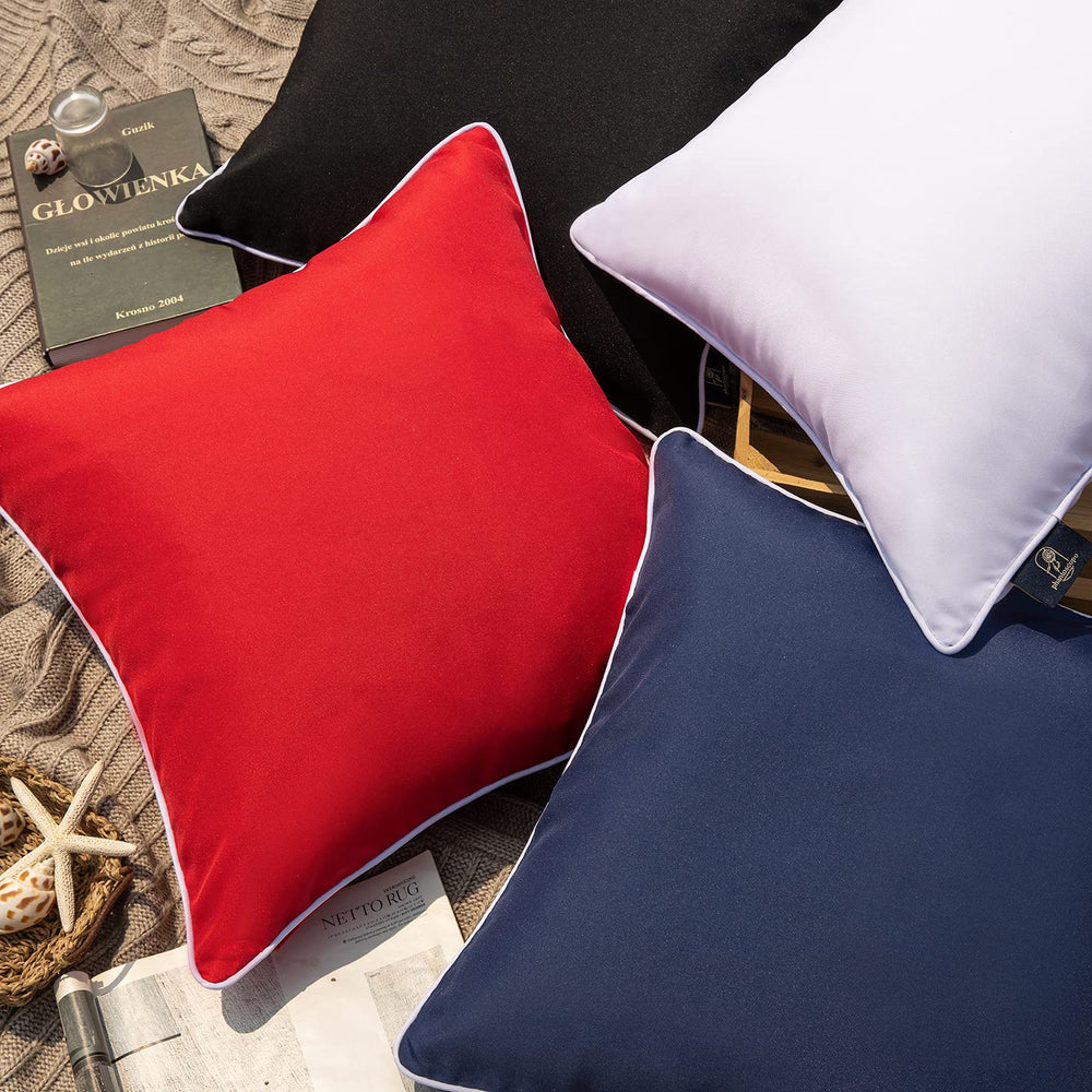 Phantoscope decorative pillow cover in dark blue