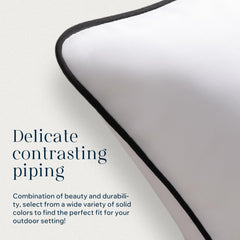 Phantoscope outdoor pillow cover showing water-resistant material