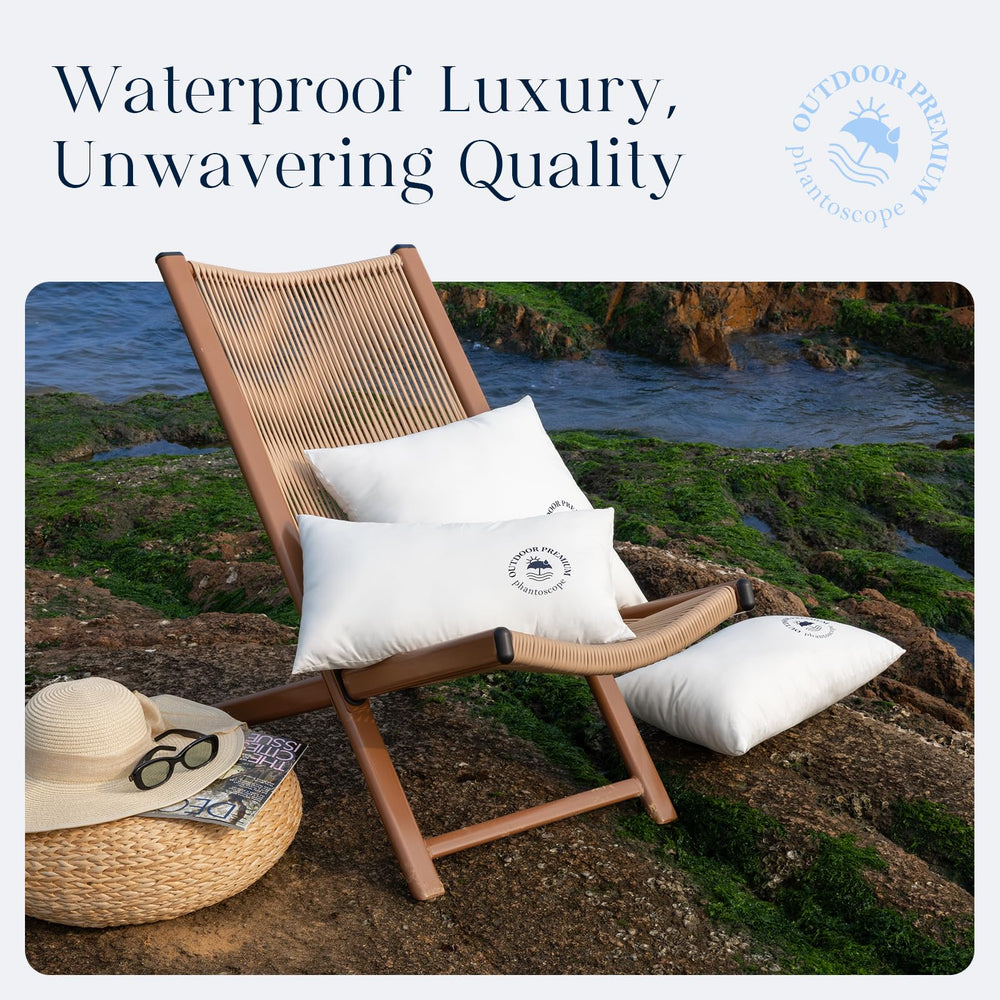 Phantoscope outdoor pillow inserts stacked for easy storage
