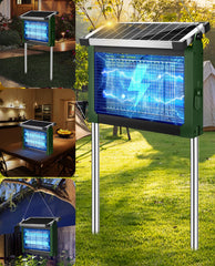 PhatroyYee Solar Bug Zapper front view in army green