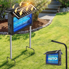 PhatroyYee Solar Bug Zapper front view with dual solar panels