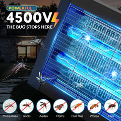 PhatroyYee Solar Bug Zapper side view with hook