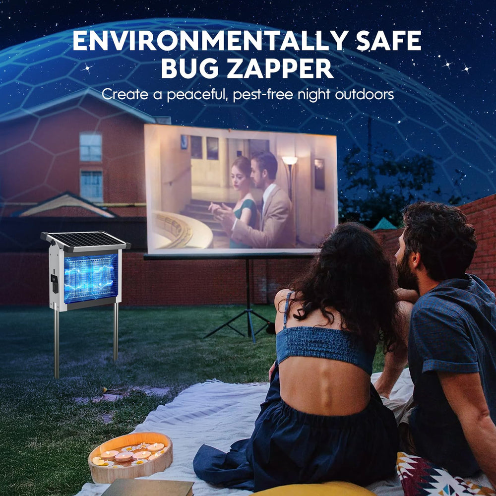 PhatroyYee Solar Bug Zapper with included cleaning brush