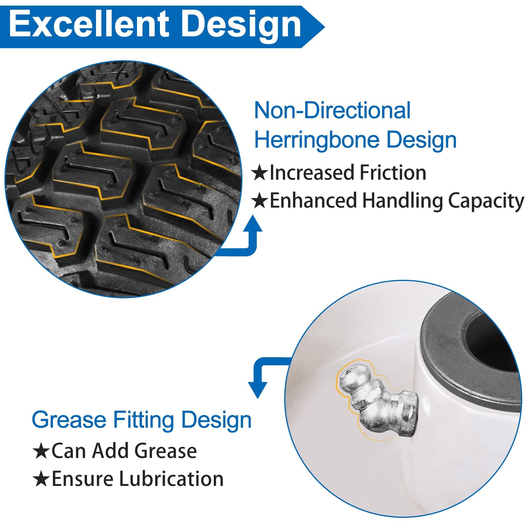 phepetroll 15x6.00-6 tire with 3/4 inch bushing