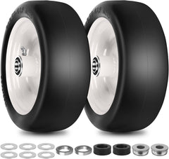 phepetroll 9x3.50-4 flat free lawn mower tire front view