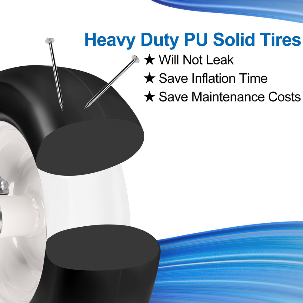 phepetroll 9x3.50-4 tire in garden setting