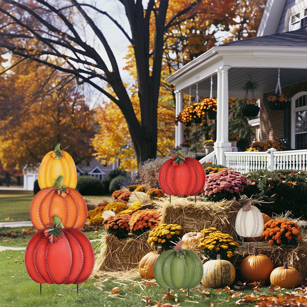 PHITRIC fall decorations in a porch setting