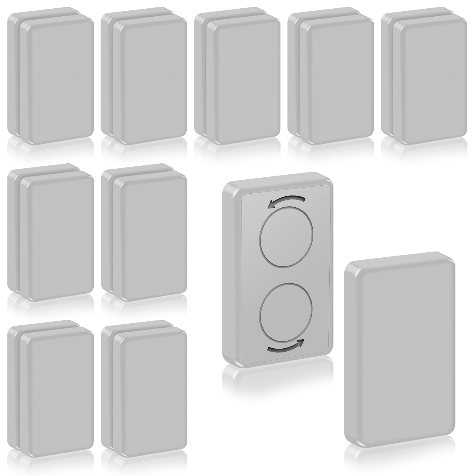 Phoncoo 18 Pcs Outdoor Curtain Weights in Grey, front view