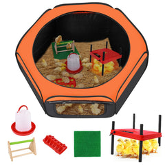 Phoncoo Brooder Box for Chick front view with heating plate