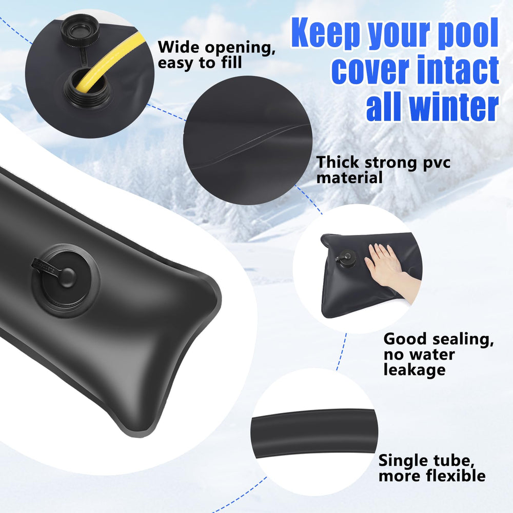 Phoncoo Pool Water Bags showing the thickness of the PVC material