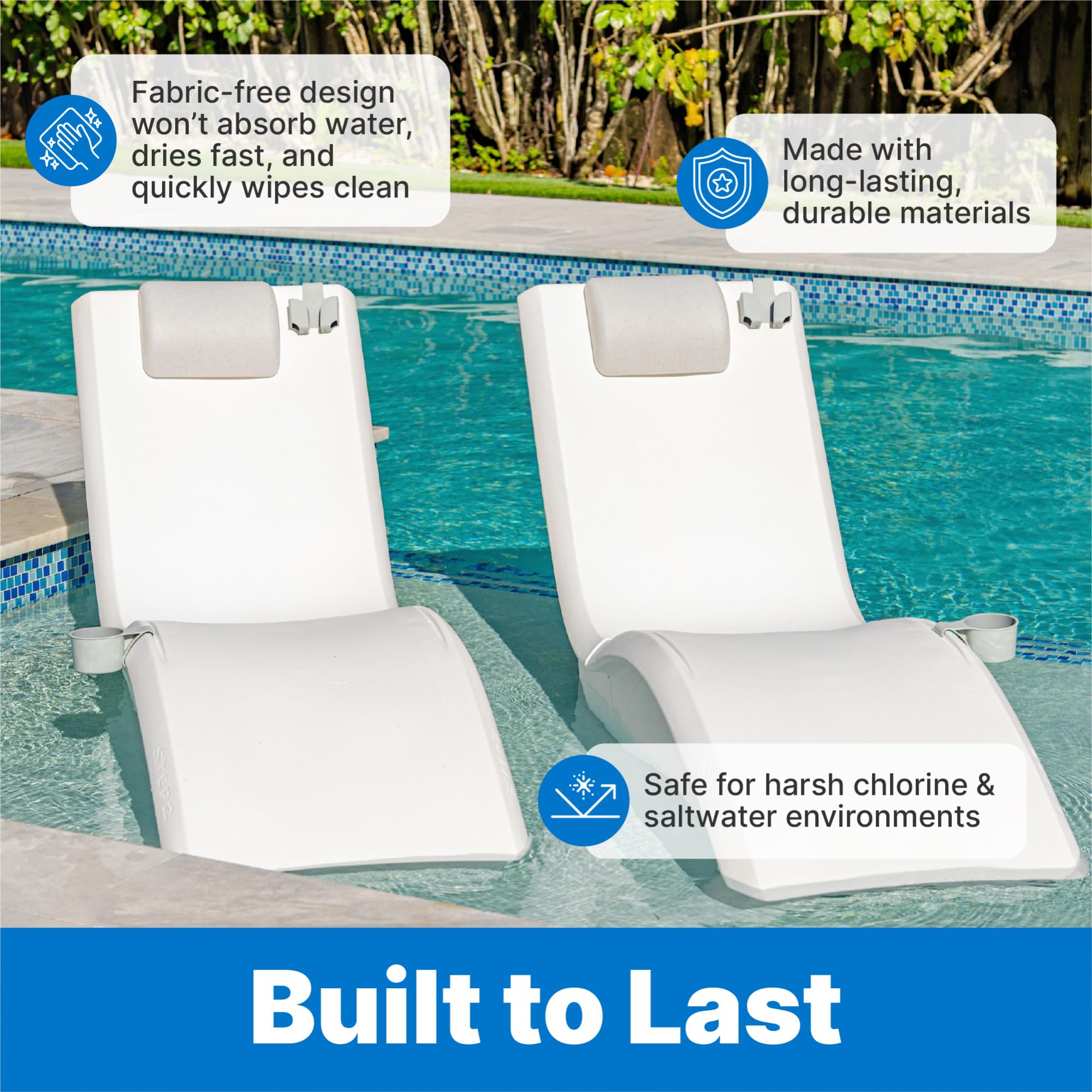 Phone mount from Step2 Vero Pool Lounger Accessories Set
