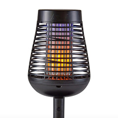 PIC Solar Insect Killer Torch front view with flickering flame effect