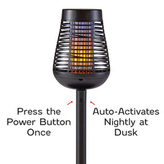 PIC Solar Insect Killer Torch with adjustable poles and base