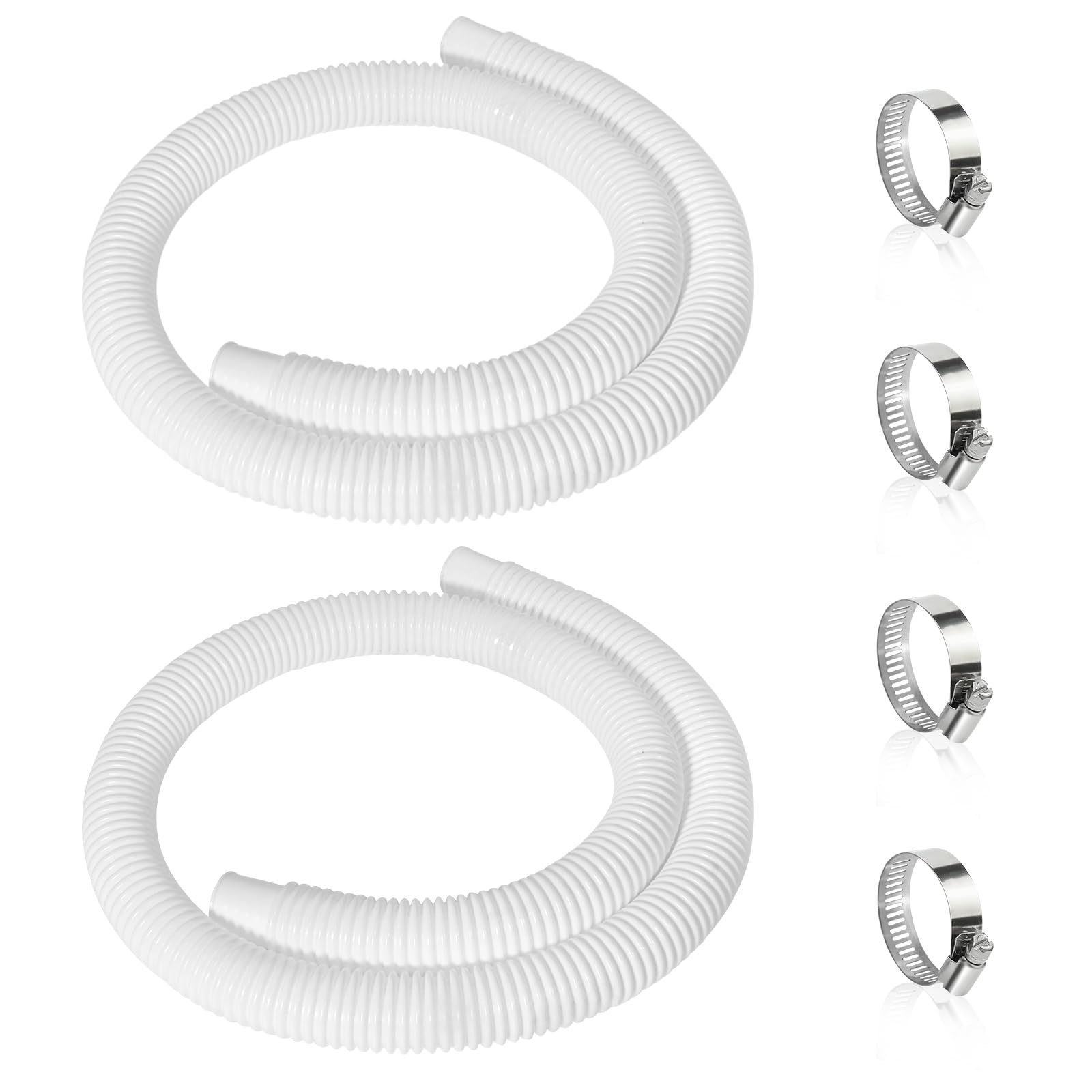 Picatu 1.25-inch x 59-inch pool hose front view