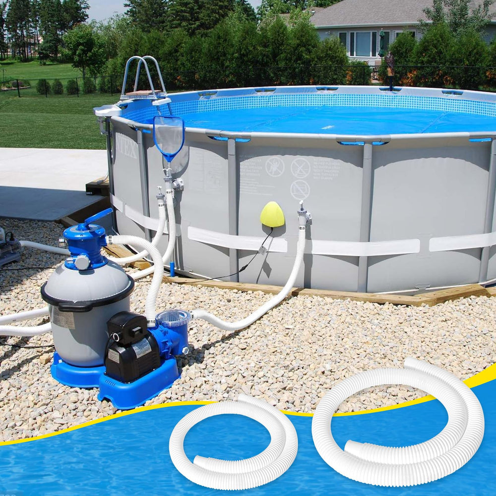 Picatu pool hoses laid out for installation