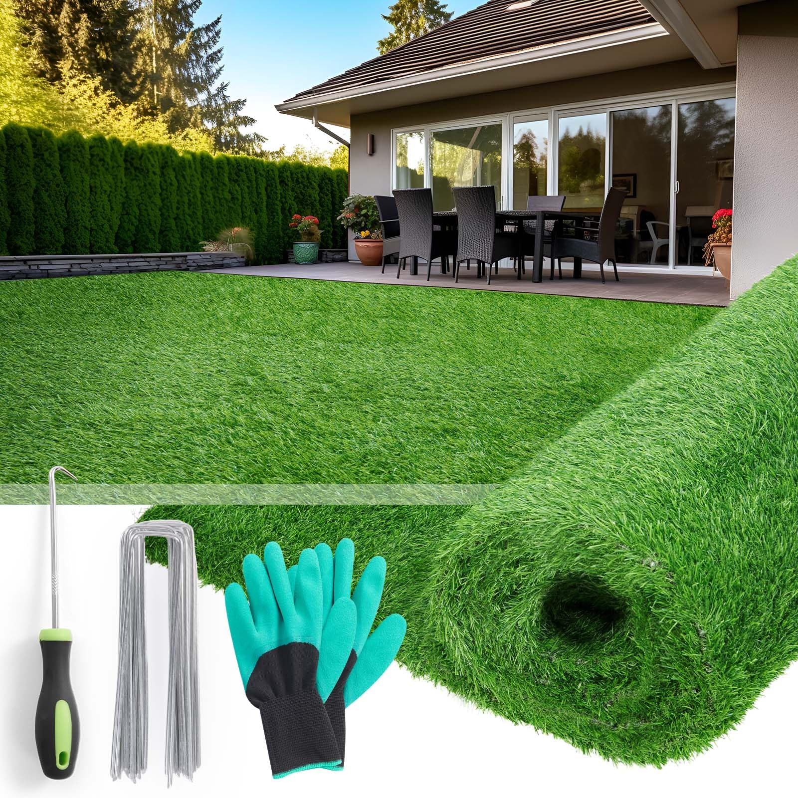 PICK FOR LIFE 4x6ft artificial grass turf front view