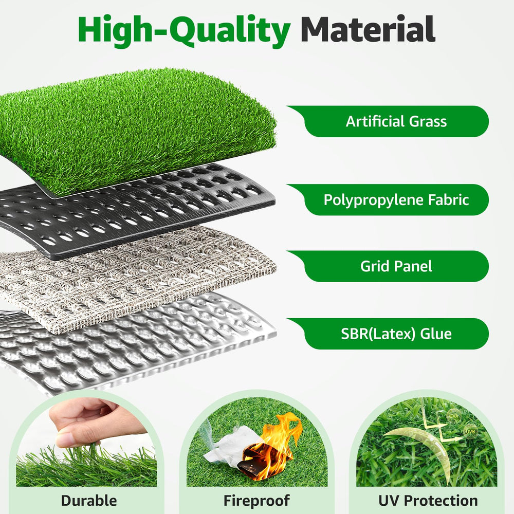 PICK FOR LIFE artificial grass with dog on it