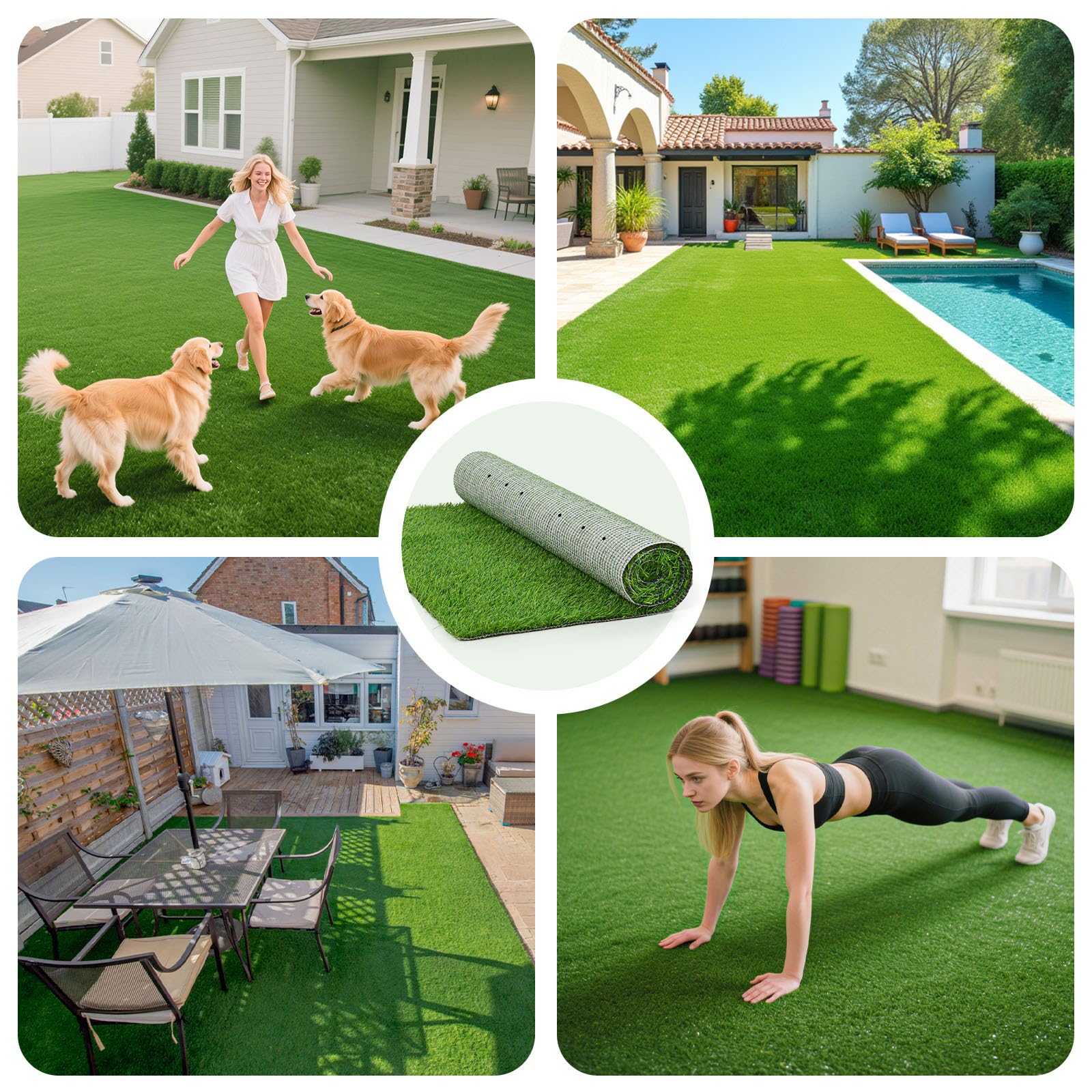 PICK FOR LIFE artificial grass with drainage holes