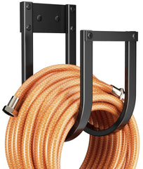pickpiff Garden Hose Holder Wall Mount black aluminum construction
