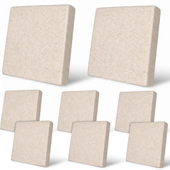 pickyNproud 8Pcs Beige Geometric Patio Cushion Covers front view