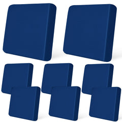 pickyNproud 8Pcs patio cushion covers blue front view