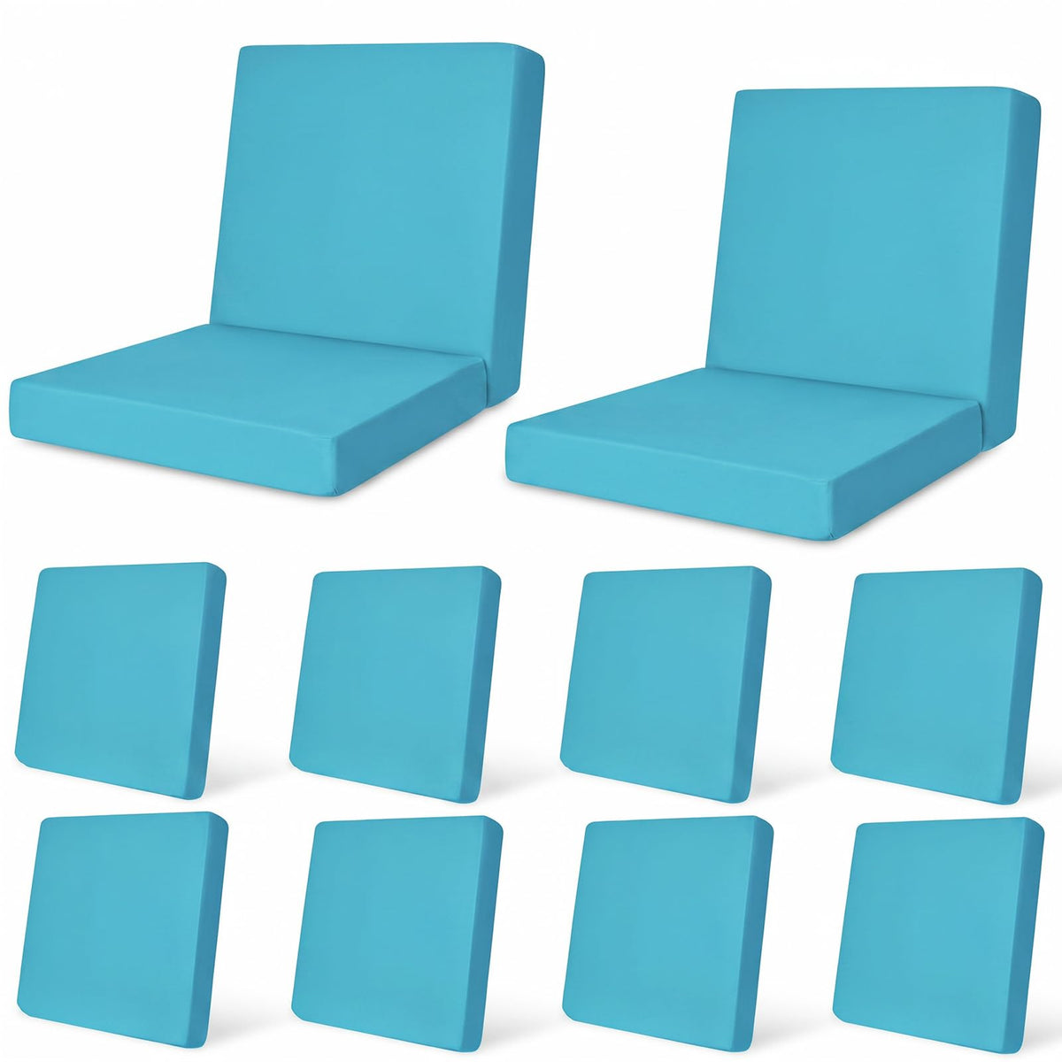 pickyNproud Aqua Blue cushion cover front view