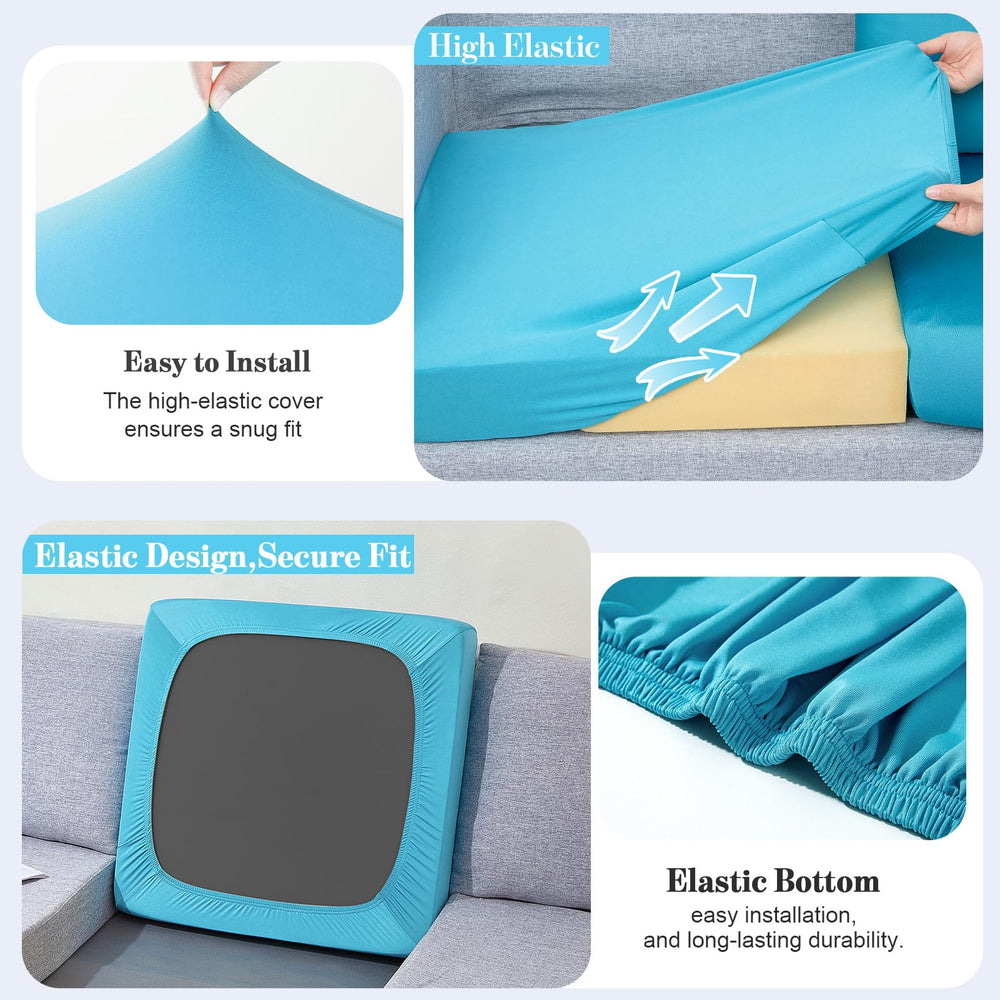 pickyNproud Aqua Blue Cushion Cover side view