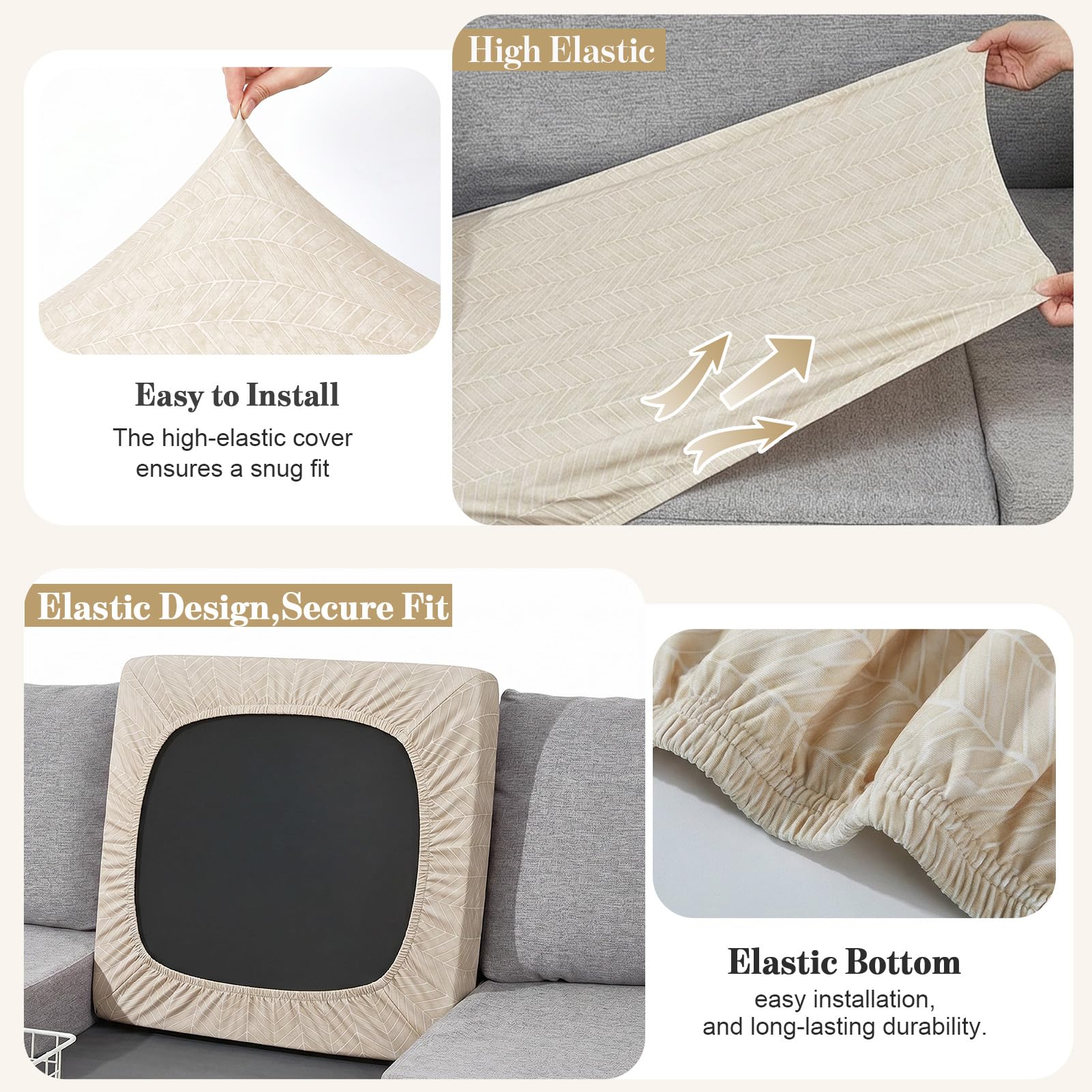 pickyNproud cushion covers showing elastic bottom for secure fit