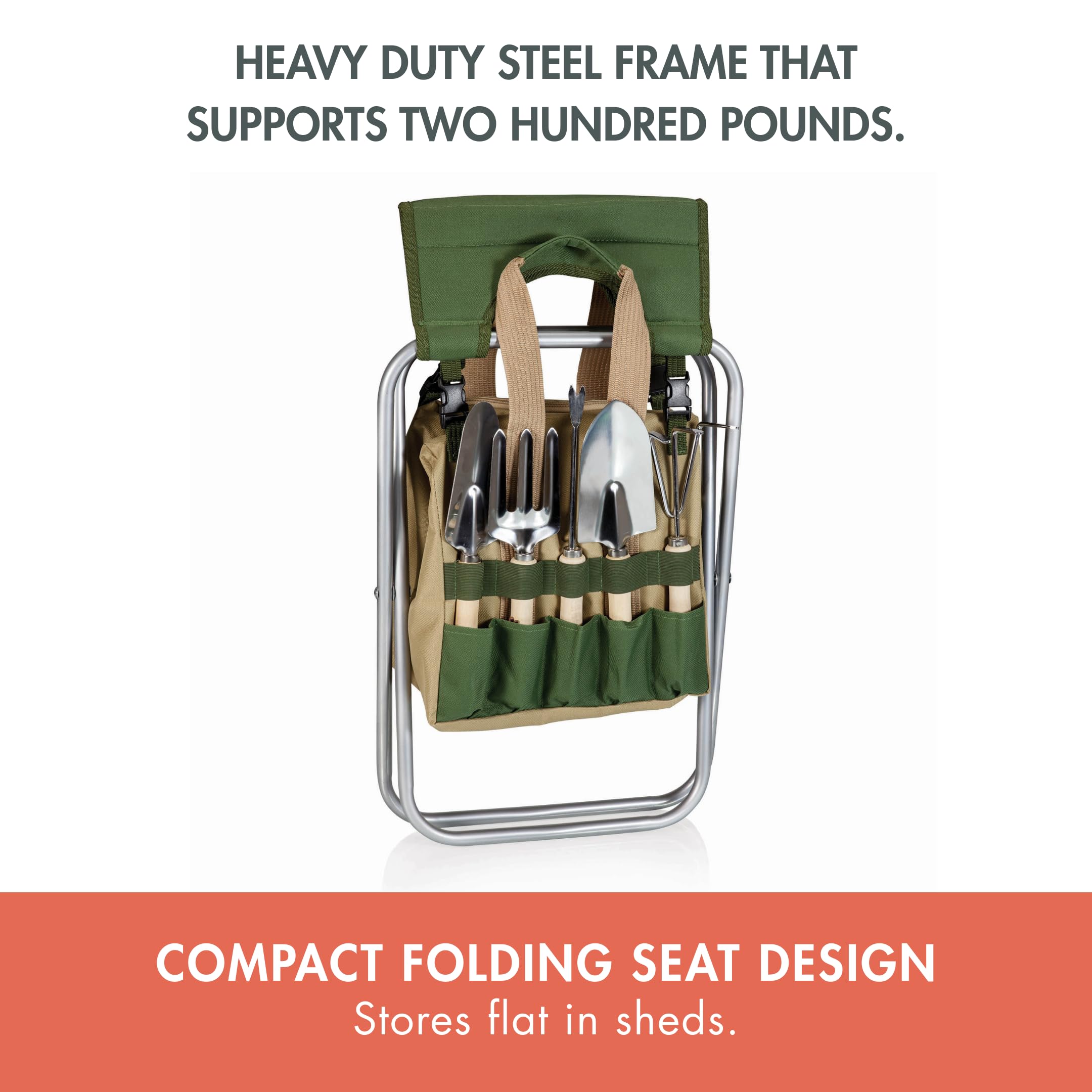 PICNIC TIME Garden Kneeler and Seat in use in a garden setting