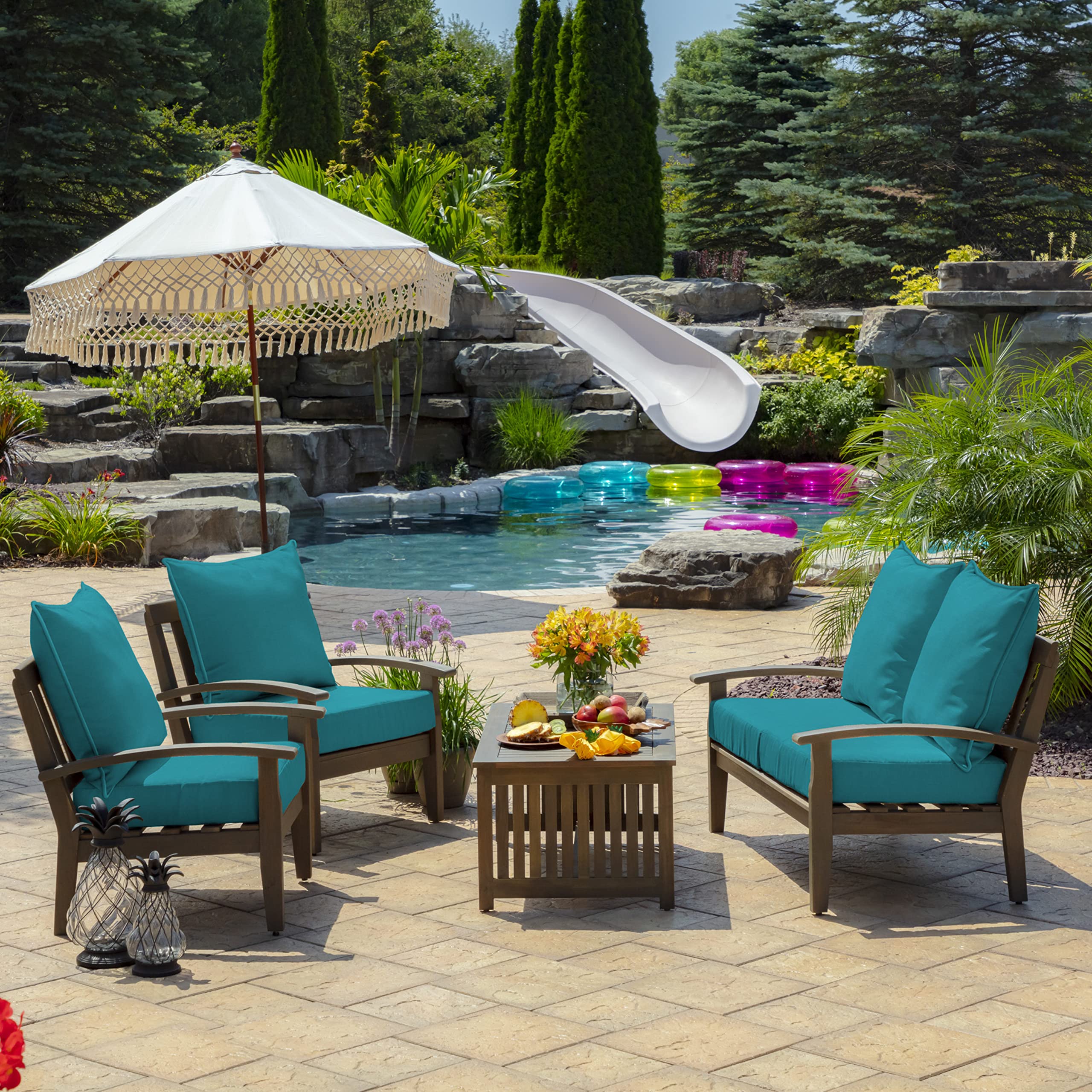 Pillow back dimensions of Arden Deep Seat Cushion