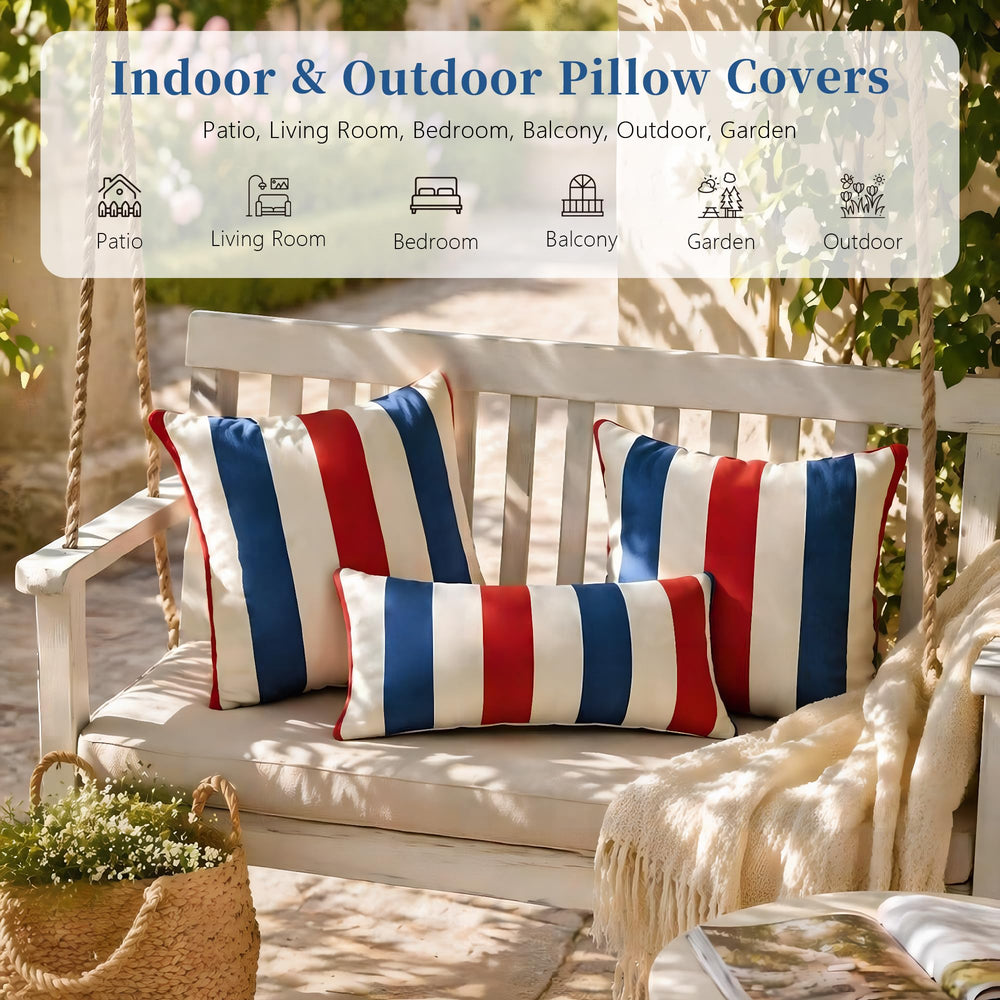 Pillow cover on a patio chair