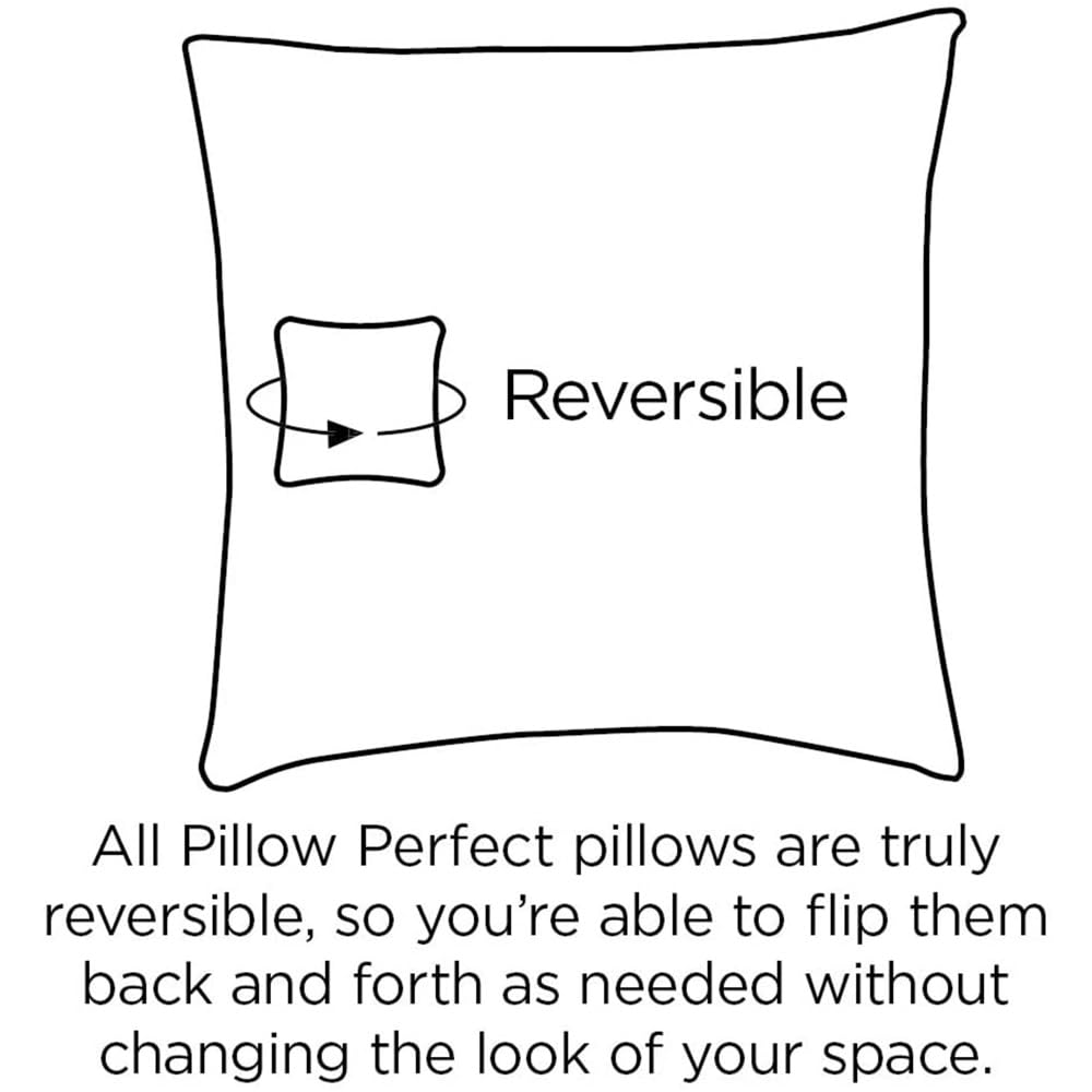 Pillow Perfect Gregoire Floral Floor Pillow with coordinating welt cord