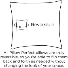 Pillow Perfect seat cushions arranged on outdoor patio furniture