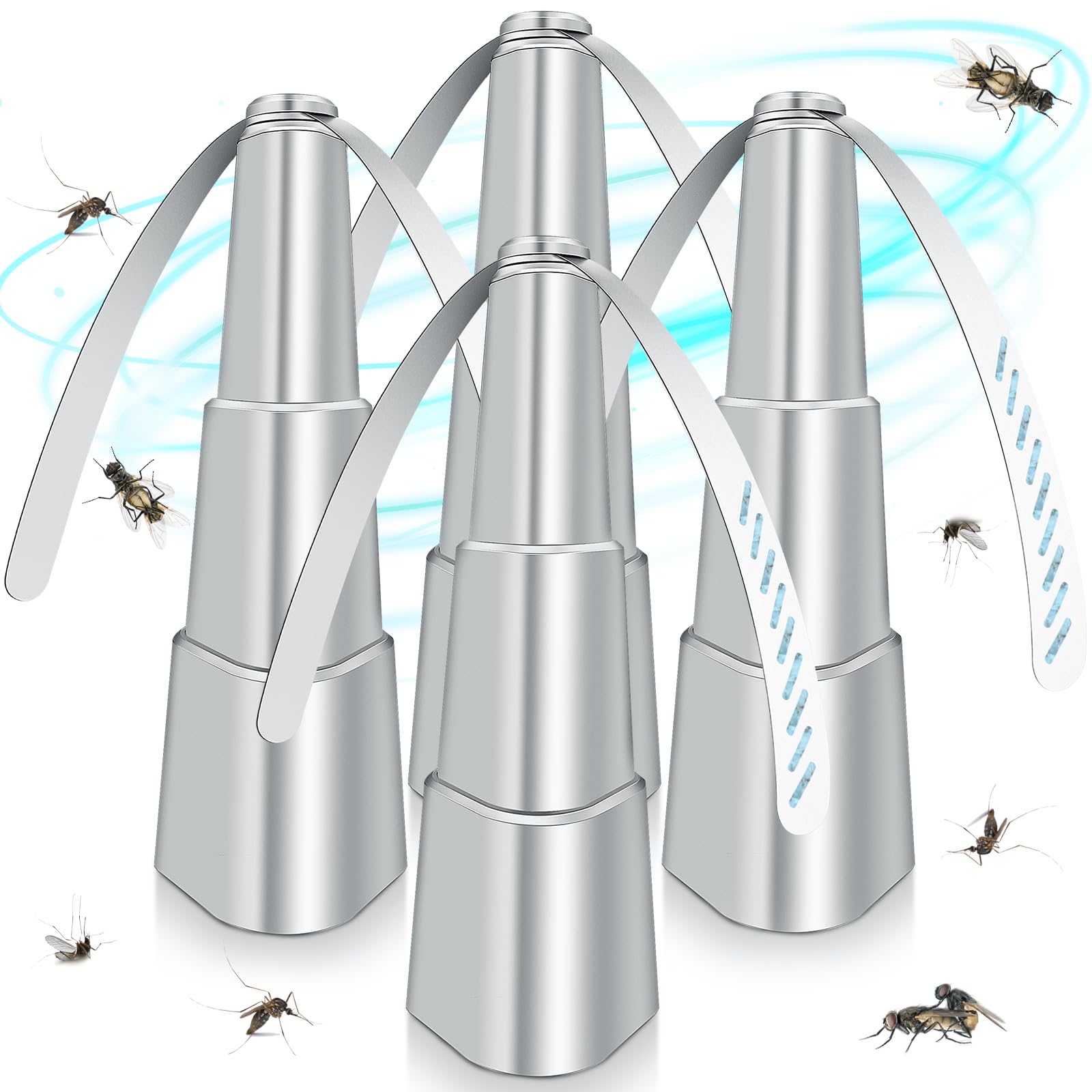 PIMAG Fly Fan for Tables, silver model front view