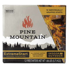 Pine Mountain Firestarters ExtremeStart, 12 wrapped sticks front view