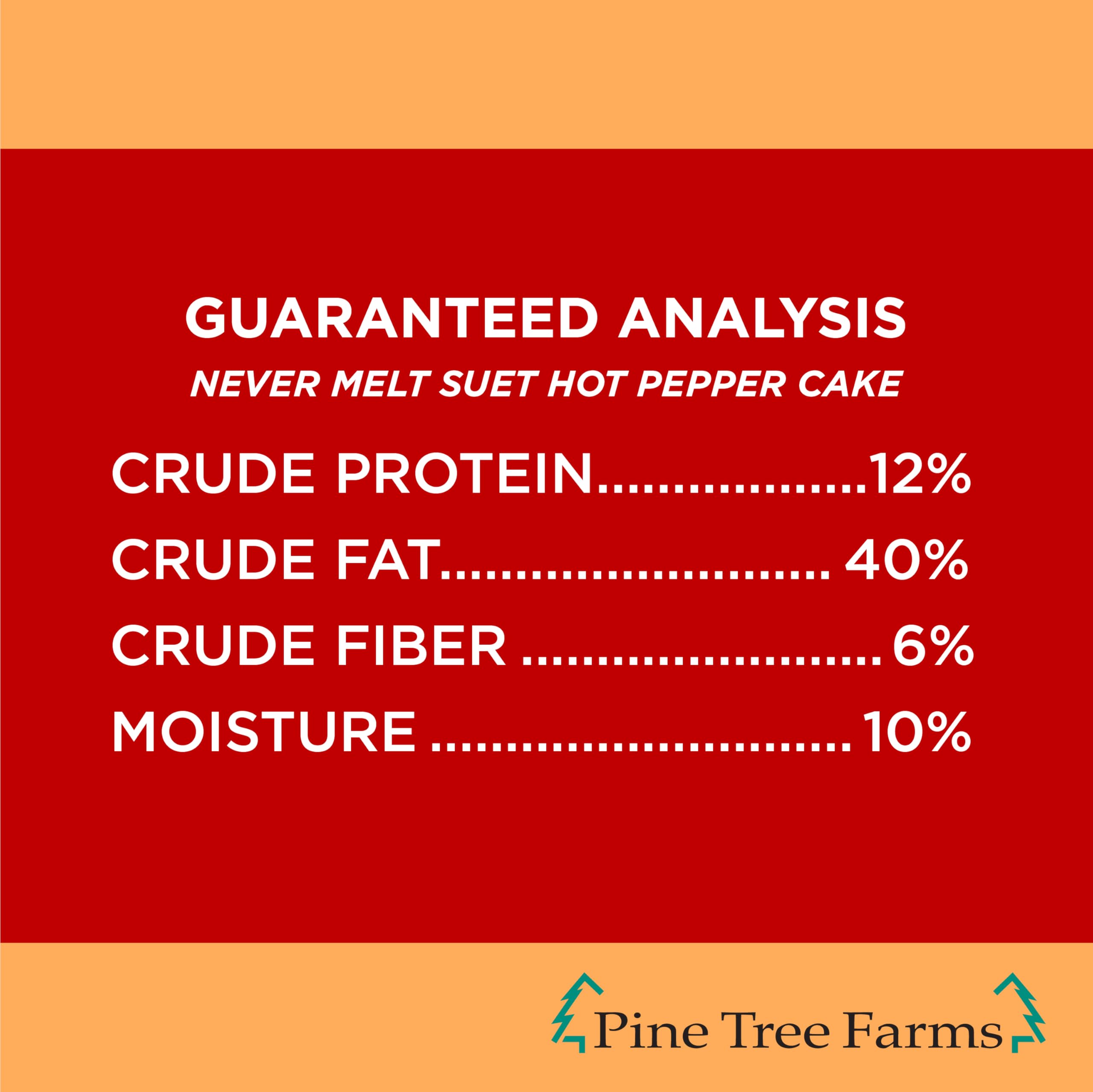 Pine Tree Farms Hot Pepper Suet Cakes in a natural outdoor setting